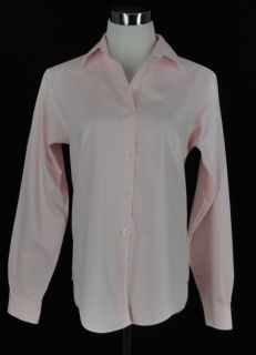 BROOKS BROTHERS 346 Pink Non Iron Classic L/S Button Down Shirt Womens