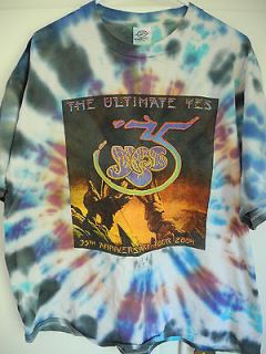 YES   Ultimate Yes 35th Anniversary 2004 TOUR T SHIRT (Tie Dye