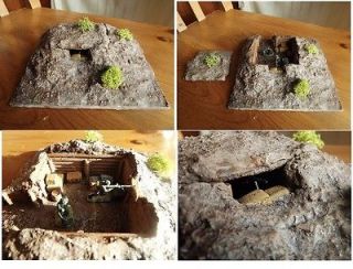 underground trench bunker 172 unpainted for wargames diorama