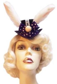 Easter Bunny Mini Victorian Steampunk Tea Party Fascinator Top Hat