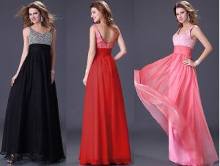 Gown Bridesmaid Wedding Party Prom Ball Chiffon Evening Long Dresses