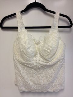 Style 760 Lace Camisole w. Built in Bra Post Mastectomy 36C S10