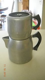 KITCHEN CRAFT DOUBLE BOILER COFFEE POT 2pc CAMPING STOVETOP L@@K