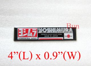 Yoshimura japan plate emblem decal logo pipe bikes SMALL EXHAUST