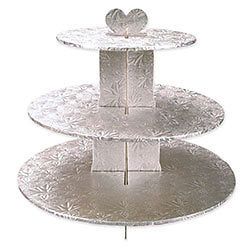 Tier Cupcake Stand (Kit of Foldunder Boards) Silver