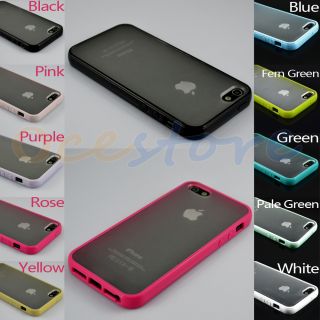 Bumper With Matte Clear Back Case Cover for Apple iPhone 5 5G 5th (10