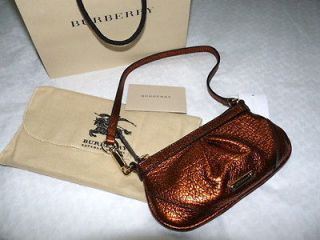 Burberry Girls Robin Prorsum Leather Purse Bag Handbag Apricot Color