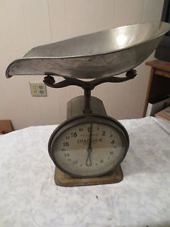 VINTAGE CHATILLON STORE COUNTER SCALE / NICKLE BRASS CARRIER CAPACITY