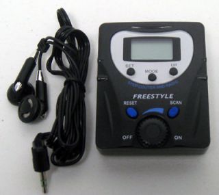 Freestyle Harmony Radio Pedometer Step Counter New Blk