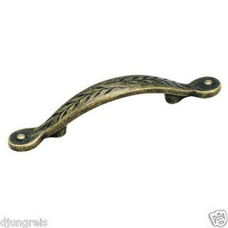 New Amerock 3 Weathered Brass Leaf Cabinet Pull