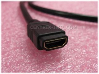 HDMI Male To Female Extension Cable 6 Feet OD7.3mm. Black RoHs High