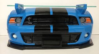Ford Shelby Mustang Car Working Headlights 3D Replica Wall Shelf Glass