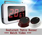 Wireless Table Call Buzzer Beeper Pager Bell Server Transmitter