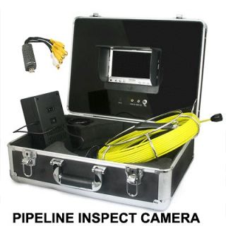 SEWER PIPELINE INSPECTIOND CAMERA VIDEO SYSTEM 65 Feet CABLE W/ WHEEL