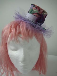   Hair Accessory   Pink and Green   Photo Prop   Cirque   Burlesque