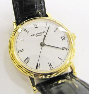 18K Gold Patek Philippe Calatrava Automatic Watch   3802/200J 001