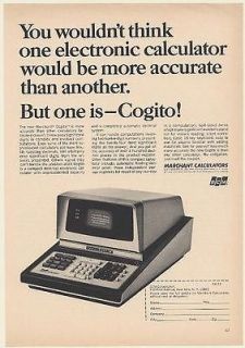 1966 SCM Marchant Cogito Electronic Calculator More Accurate Print Ad