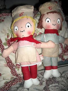 antique vintage cloth Campbell Soup Kids 12 tall