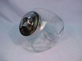 Older Glass Counter General Store Candy Jar Cookie Canister Slant