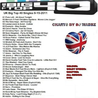Promo Disc DVD, UKs Big Top Chart, 36 of the current Top 40 Video Hits