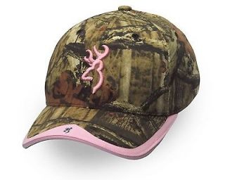 Ladies Browning Gunner Camo Moinf / Pink Cap Hat