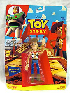 TOY STORY Woody Bendable Figure Thinkway Toys from 1996   Rare