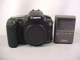 Canon EOS 20D 8.2 MP Digital SLR Camera   Black (Body Only) Excellent