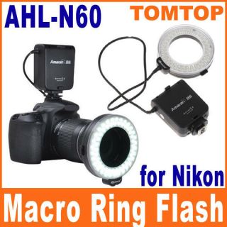 Halo AHL N60 Macro Ring Flash Light 60 LED for Nikon DLSR Cameras