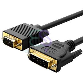 3m Premuim DVI I Duel Link to VGA 15 Pin Male/Male Video Cable Adapter