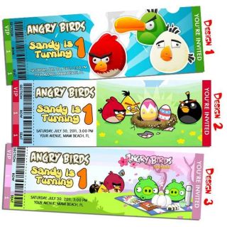 angry birds invitation in Printing & Personalization