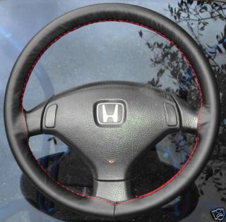 FOR HONDA CRX/DELSOL LEATHER STEERING WHEEL COVER NEW