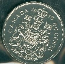  Like Half Dollar 50 Fifty Cent 78 Canada/Canadia n BU Coin UNC B1