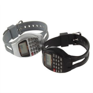 Rectangle Style Multi Purpose Electronic Wrist Calculator Watch HG807