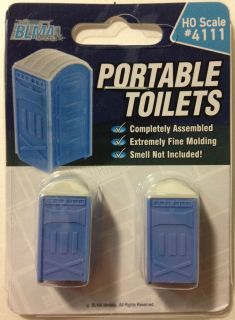 BLMA Portable Toilets Port A Potties Smell not Included 1/87 HO Scale