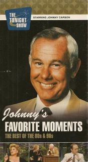 NEW THE TONIGHT SHOW JOHNNY CARSON VHS  THE BEST OF 80S & 90S
