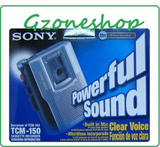 Sony TCM 150 Standard Handheld Portable Compact Tape Cassette Voice