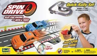Revell Spin Drive 143 Scale Quick Rally Race Slot Car Set.