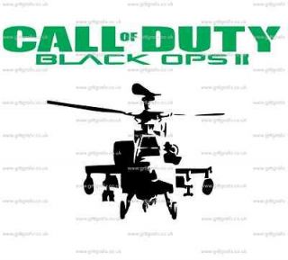 CALL OF DUTY BLACK OPs 11 HELICOPTER 2 WALL ART STICKERS XBOX PS3