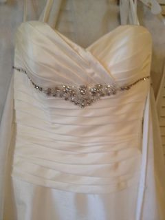 Casablanca Strapless Wedding Dress Sz 12 with Matching Veil   TOTAL