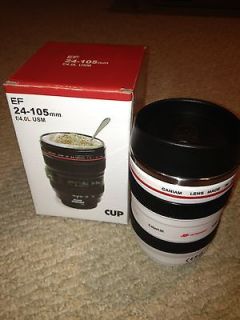 Canon Camera Lens Shaped 24 105mm Hot/Cold Coffee Tea Cup Mug,Thermos