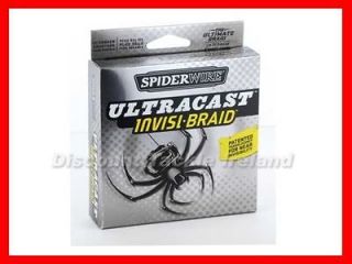 Spiderwire Ultracast Invis braid Fishing Line 300 yard Spool 20lb 50lb