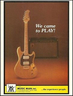 THE 1976 MUSIC MAN STINGRAY GUITAR & 210 HD AMP AD 8X11 FRAMEABLE