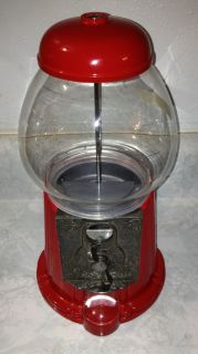Vintage Red Carousel Gumball Machine 1985 Ford Gum & Machine Co. No 08