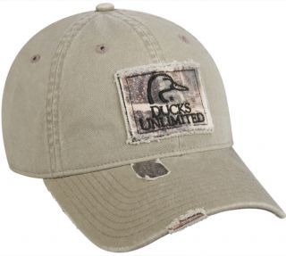 Outdoor Cap Ducks Unlimited Khaki/Camo Cap Unstructured Hat