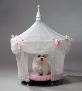 Sugarplum Princess White Dog Cat Pet Bed Furniture