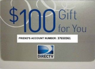 TV coupon $100 by Referral Coupon   directv refer friend discount card