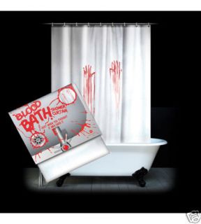 Blood Bath Shower Curtain Horror Fans Unusual Gift