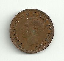 Canada small cent 1939 vf money coin canadian penny