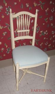 Ethan Allen Wheatback Chair 6312   Legacy Antiqued Ivory Collection