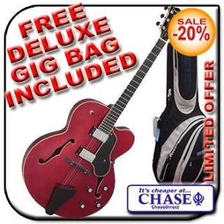 TANGLEWOOD TSB 49 WR Semi Acoustic Jazz Guitar Chase Wine Red